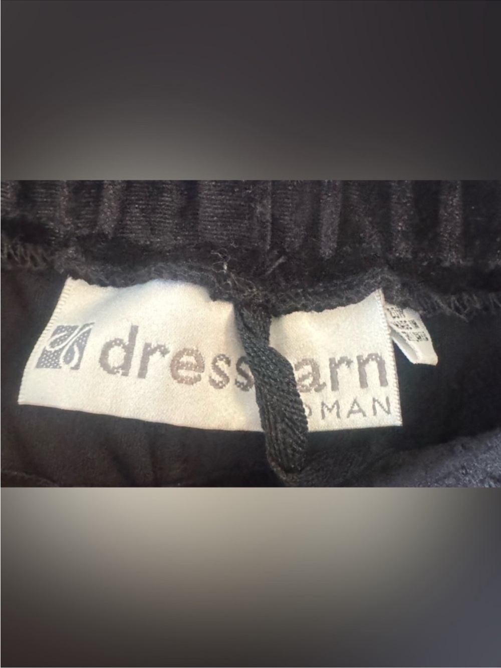 Dress Barn Women's Black Velvet Pull-On Trouser Pants Plus Size 20W - Picture 5 of 7